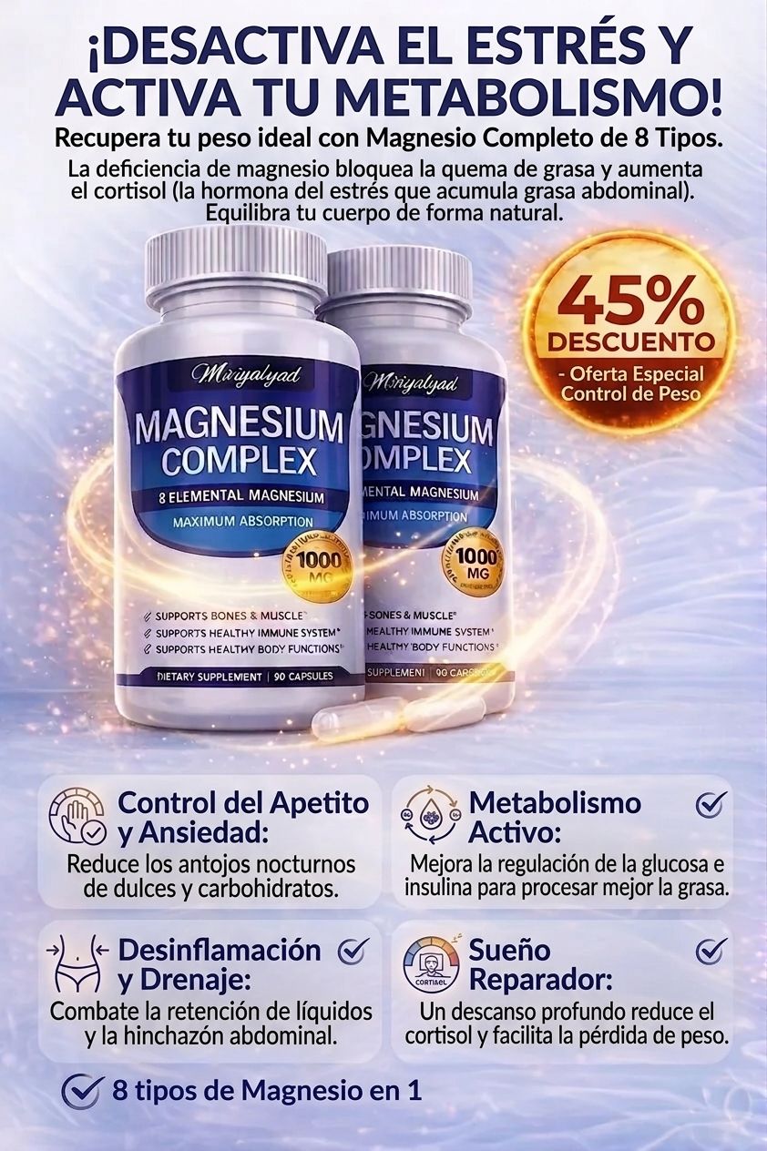 Magnesium Complex Original - Recupera Tu Peso Ideal Hoy