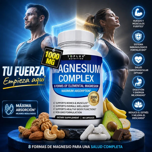 Magnesium Complex | Tu Cuerpo Trabaja Mejor Cuando Recibe el Magnesio que Necesita
